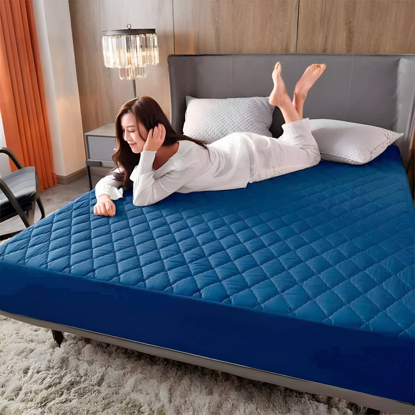 Mateluxe™ : Protecteur de Matelas Matelassé et Imperméable aux Fluides Corporels