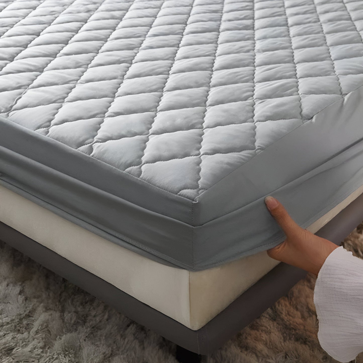 Mateluxe™ : Protecteur de Matelas Matelassé et Imperméable aux Fluides Corporels